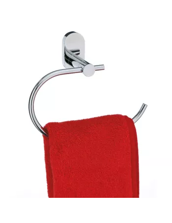 Porte Serviette Mural Rond Inox Brillant Lucido