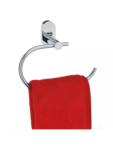 Porte Serviette Mural Rond Inox Brillant Lucido