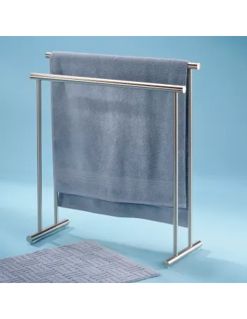 Porte Serviette Sur Pied Inox Mat Priamo 76cm 2