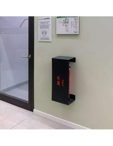 Cache Extincteur Design Fire Large Gris