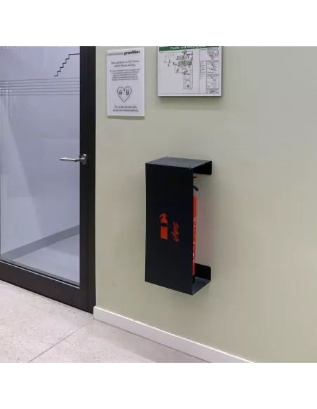 Cache Extincteur Design Fire Large Gris