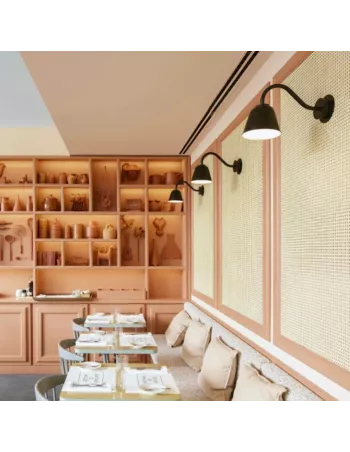 Applique Murale Extérieur Rétro Bell Black 2