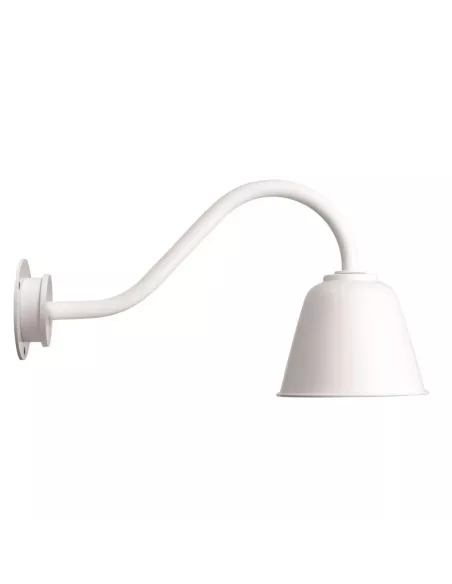 Applique Murale Extérieur Rétro Bell White