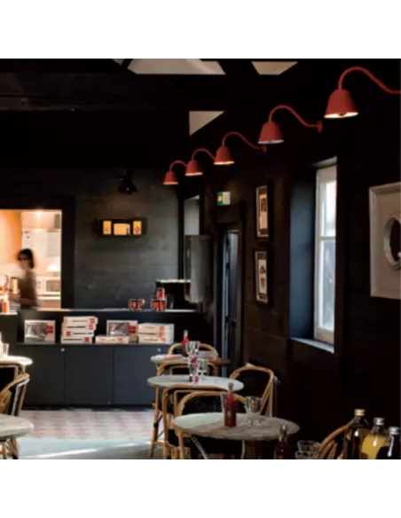 Applique Murale Extérieur Rétro Bell Burnt Orange