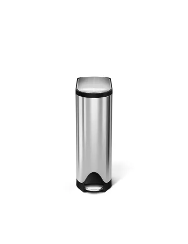 Poubelle Papillon à pédale - 18L - Inox Brossé