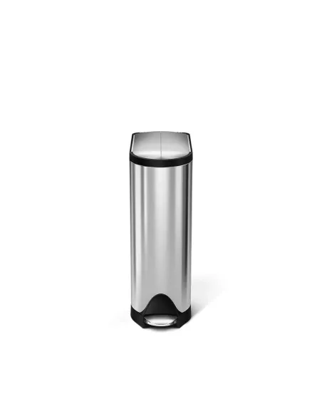 Poubelle Papillon à pédale - 18L - Inox Brossé