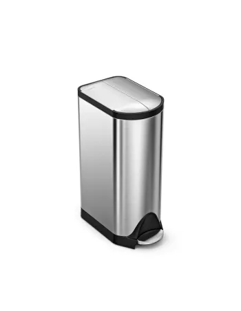 Poubelle Papillon à pédale - 30L - Inox Brossé