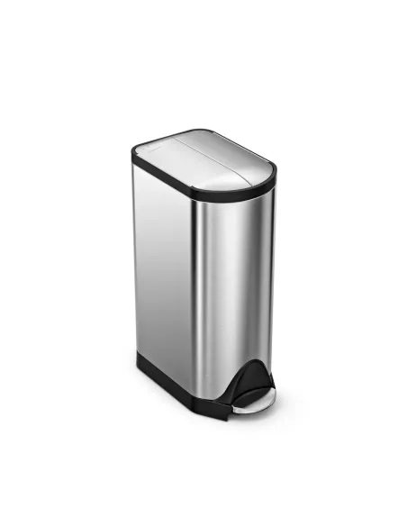 Poubelle Papillon à pédale - 30L - Inox Brossé