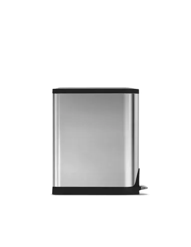 Poubelle Tri Papillon à pédale - 40L - Inox Brossé