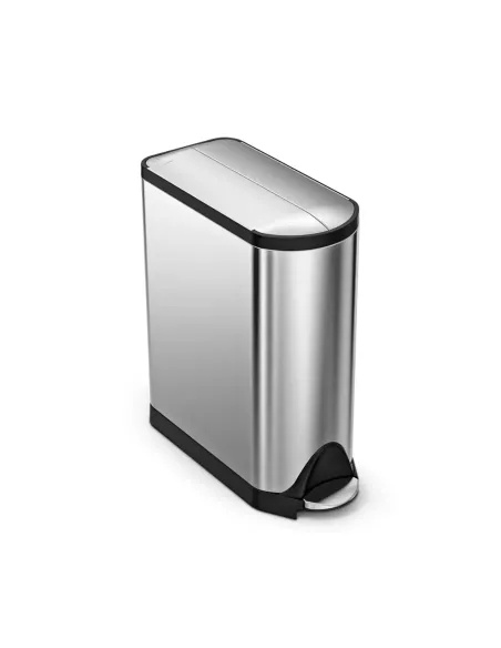 Poubelle Tri Papillon à pédale - 40L - Inox Brossé