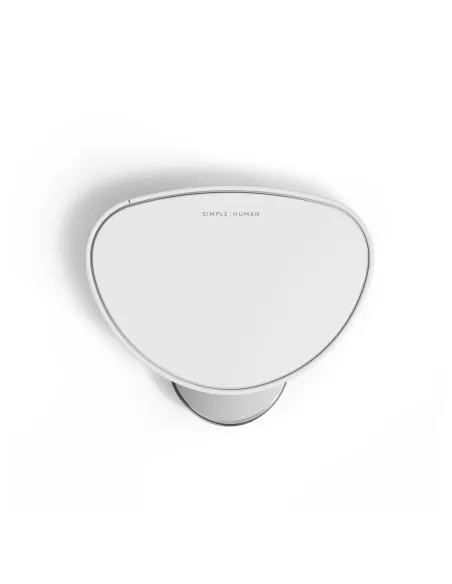 Poubelle Demi-lune à pédale - 6L - Blanc