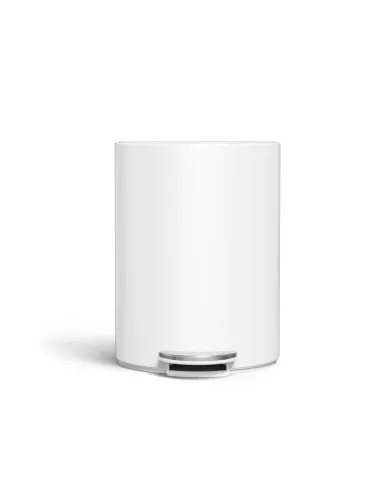 Poubelle Demi-lune à pédale - 6L - Blanc