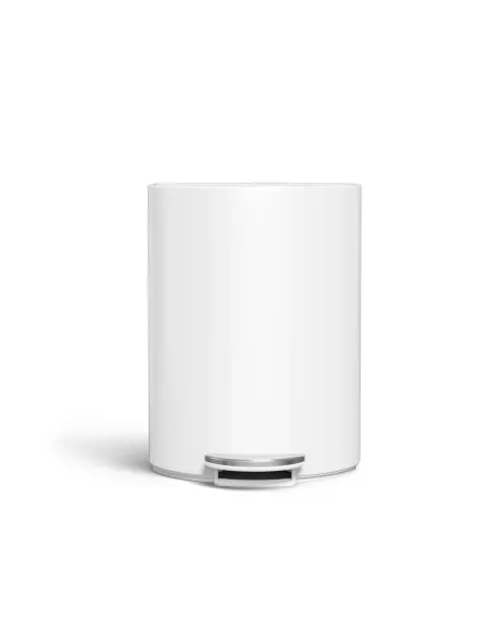 Poubelle Demi-lune à pédale - 6L - Blanc