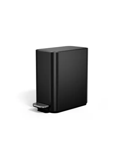 Poubelle étroite à pédale - 5L  - Noir mat