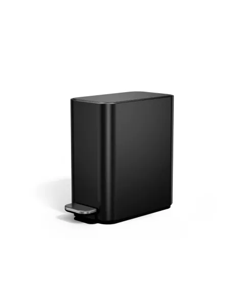 Poubelle étroite à pédale - 5L  - Noir mat