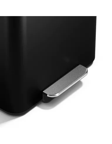 Poubelle de recyclage  - 15 L - Noir mat
