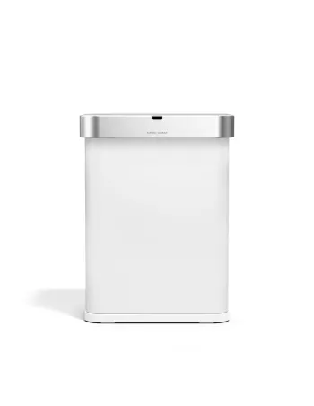 Poubelle à Capteur de mouvement - 58L -  Blanc 2