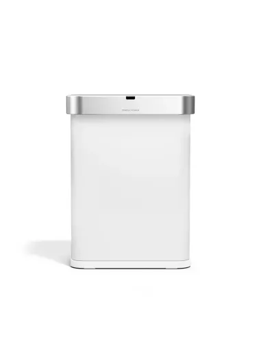 Poubelle à Capteur de mouvement - 58L -  Blanc