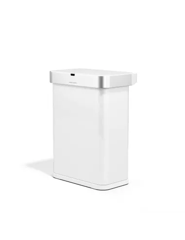 Poubelle à Capteur de mouvement - 58L -  Blanc