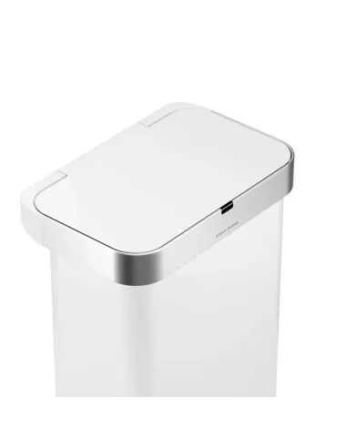 Poubelle à Capteur de mouvement - 58L -  Blanc
