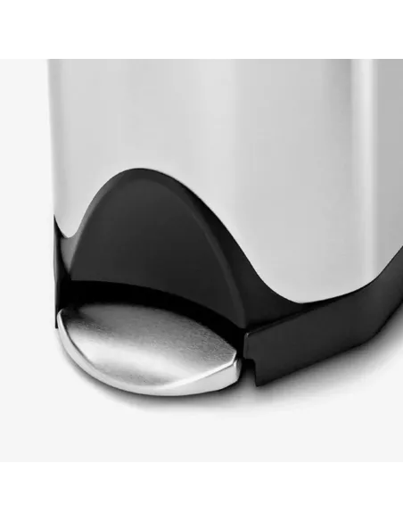 Poubelle Papillon à pédale - 10L - Noir Mat