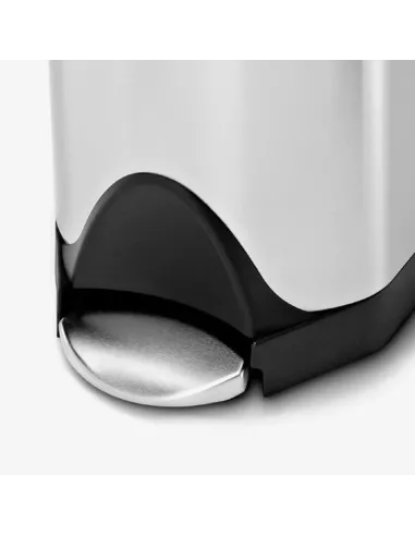 Poubelle Papillon à pédale - 10L - Inox Brossé