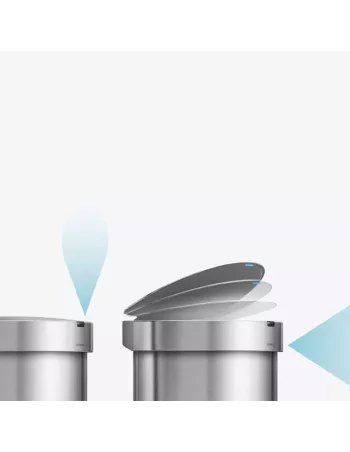 Poubelle demi-lune à capteur - 45L 2