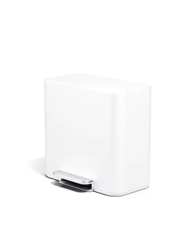 Poubelle de recyclage  - 15L - Blanc