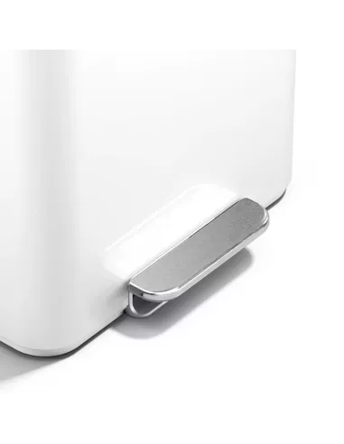 Poubelle de recyclage  - 15L - Blanc