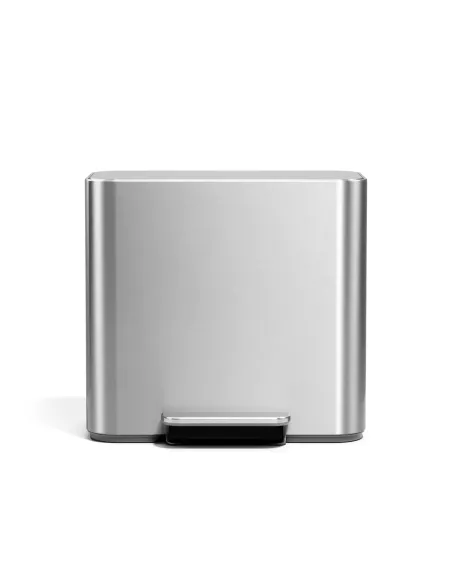 Poubelle de recyclage  - 15L - Inox Brossé