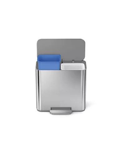 Poubelle de recyclage  - 15L - Inox Brossé