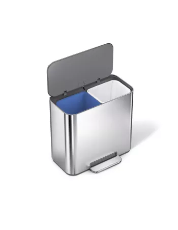 Poubelle de recyclage  - 15L - Inox Brossé