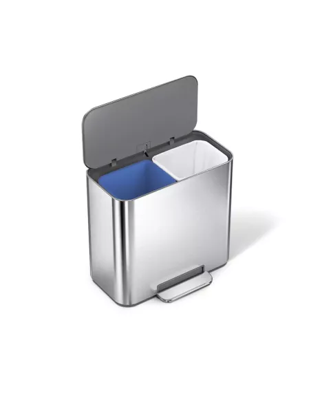 Poubelle de recyclage  - 15L - Inox Brossé
