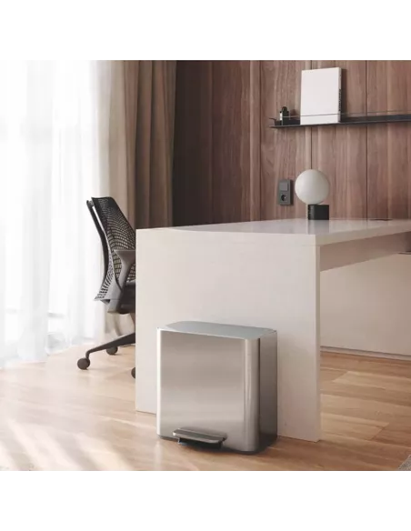 Poubelle de recyclage  - 15L - Inox Brossé