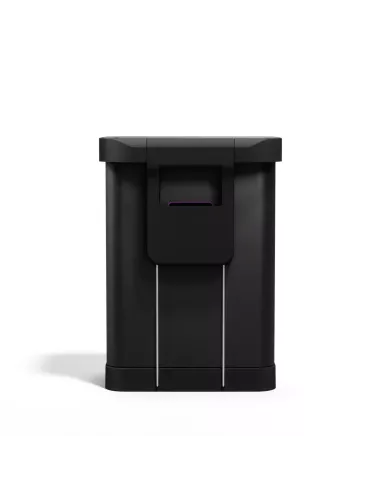 Poubelle Cuisine Design à pédale -  55L- Noir mat