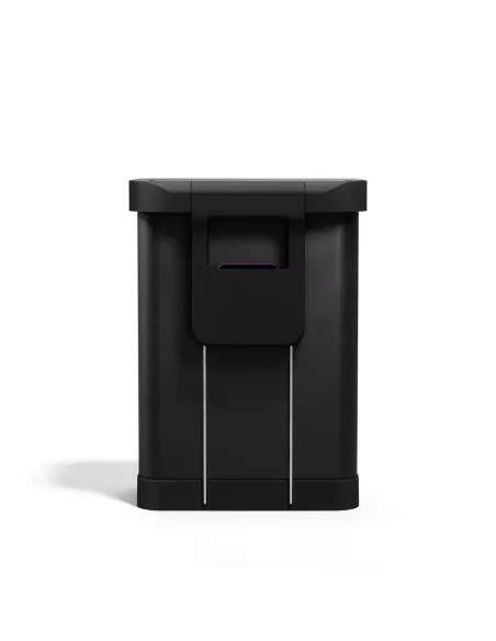 Poubelle Cuisine Design à pédale -  55L- Noir mat