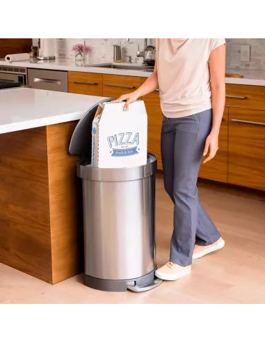 Poubelle Cuisine 60L demi-lune à pédale - Simplehuman