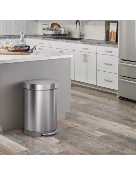 Poubelle Cuisine 60L demi-lune à pédale - Simplehuman