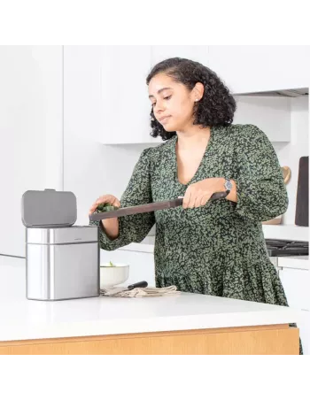 Poubelle Compost Cuisine 4L Acier Inoxydable Brossé - Simplehuman 2