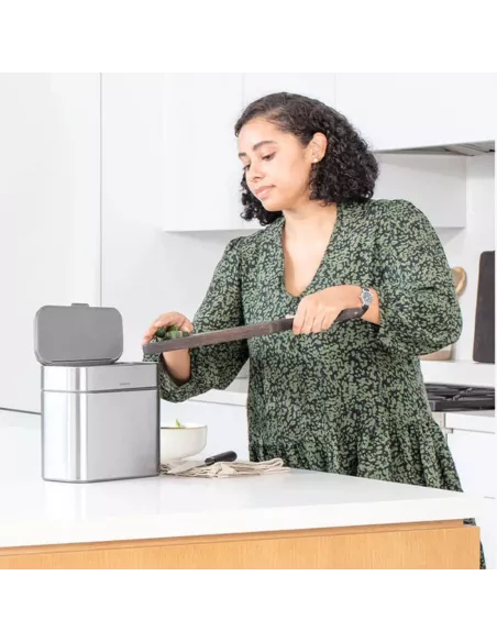 Poubelle Compost Cuisine - 4L - Acier Inoxydable Brossé