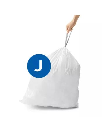 Sac poubelle code J - 30-35L - Lot de 20 - Blanc