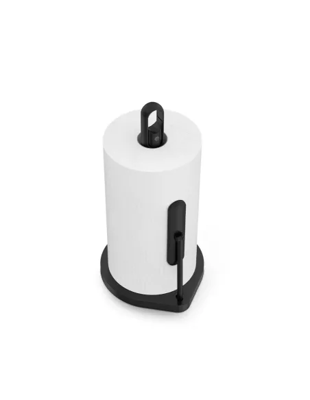 Porte essuie-tout avec spray intégré - Acier noir mat