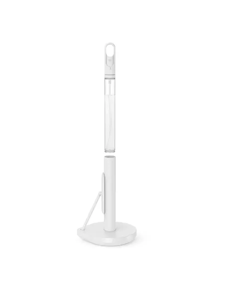 Porte essuie-tout avec spray intégré - Acier blanc