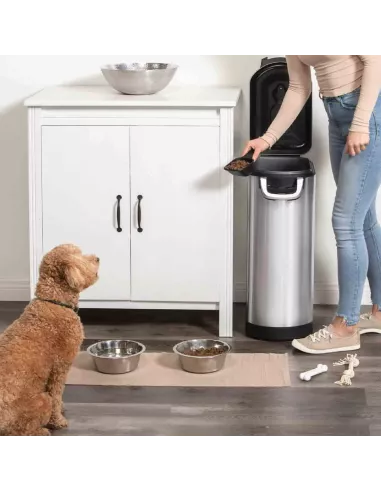 Contenant à nourriture pour animaux - Très grand format - Acier