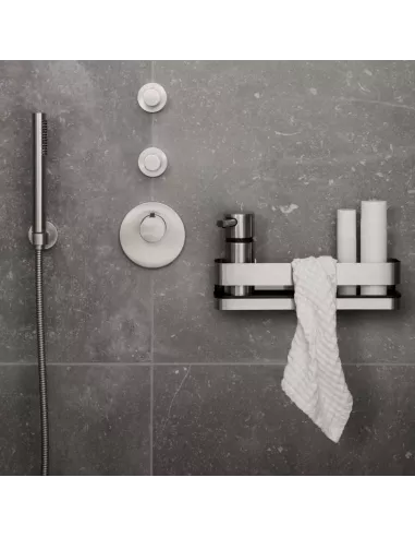 Panier de douche Nexio long - Noir - Blomus