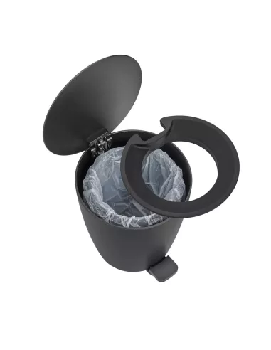 Poubelle à pédale 3L - AVA - Noir
