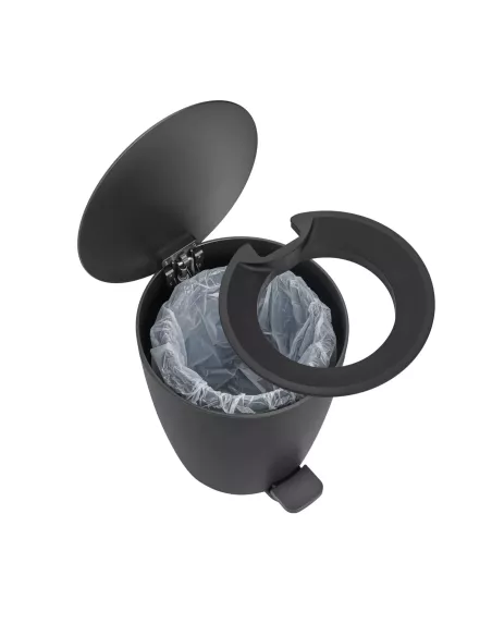 Poubelle à pédale 3L - AVA - Noir