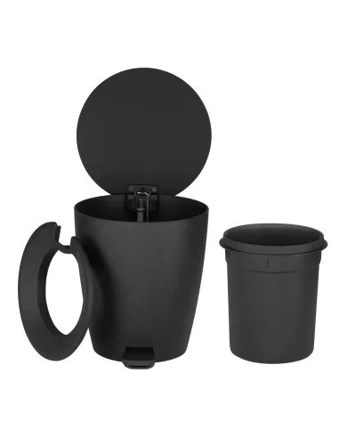 Poubelle à pédale 3L - AVA - Noir