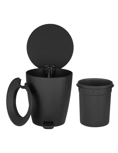 Poubelle à pédale 3L - AVA - Noir