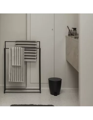 Poubelle à pédale 3L - AVA - Noir